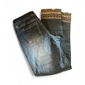Laura Petite size 4 pill on jeans Embellished Cuffs
